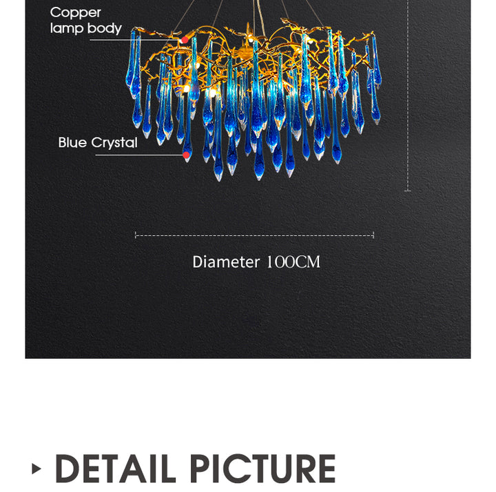 Living Room Flush Mount Chandelier Crystal