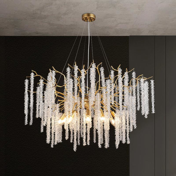 French Style Modern Crystal Chandelier for Living Room