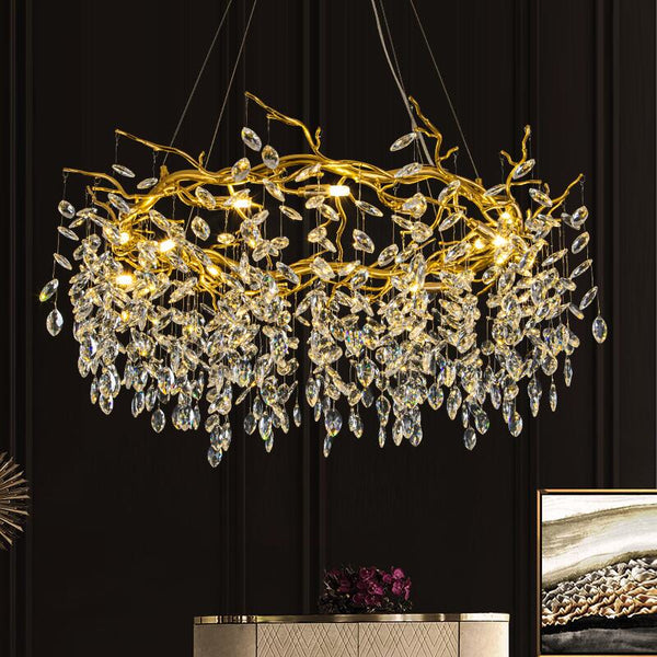 Luxury Modern French Crystal Chandelier Dining Room