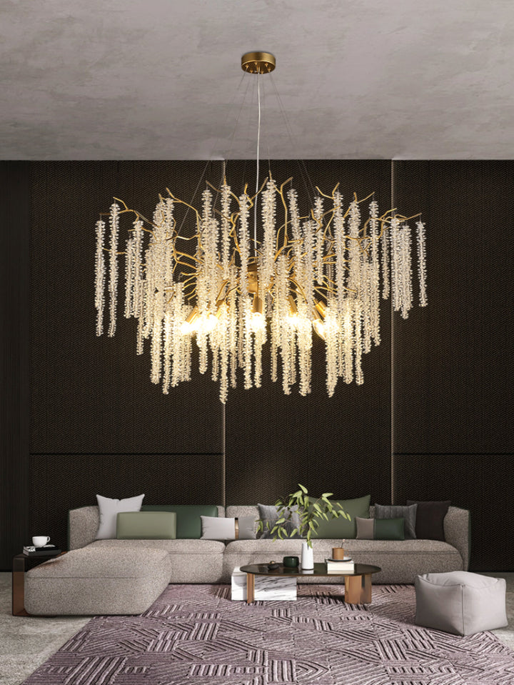 French Style Modern Crystal Chandelier for Living Room