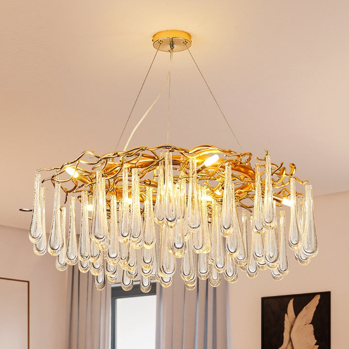 Tree Branch Crystal Chandelier for Dining Room