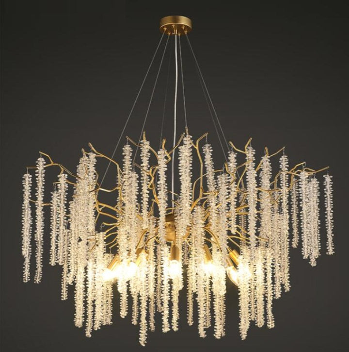 French Style Modern Crystal Chandelier for Living Room