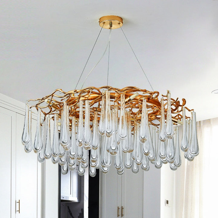Tree Branch Crystal Chandelier for Dining Room
