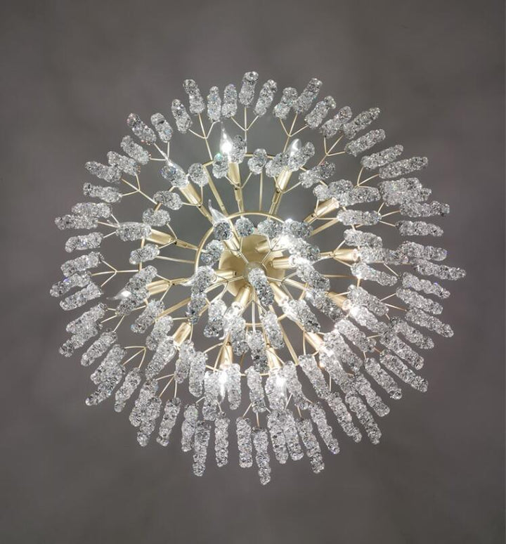 Bedroom Flush Mount Crystal Chandelier