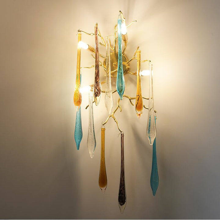 Tree Branch Living Room Wall Lamp Modern Crystal
