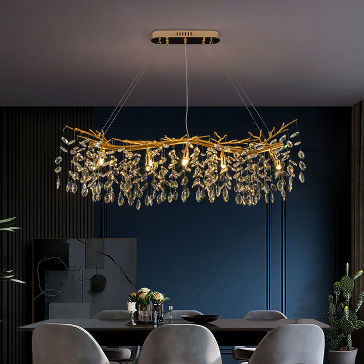 Luxury Modern French Crystal Chandelier Dining Room