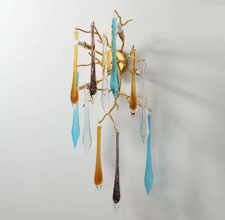 Tree Branch Living Room Wall Lamp Modern Crystal