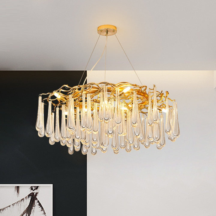 Tree Branch Crystal Chandelier for Dining Room