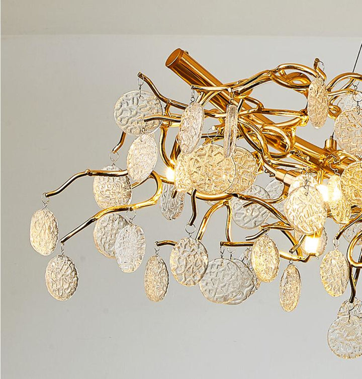 Newest Modern Crystal Chandelier Flush Mount Tree Branch