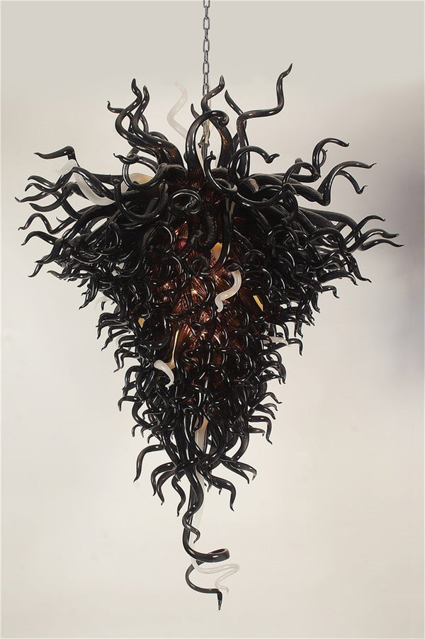 black large chandelier