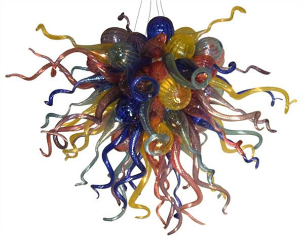 Multi Colored Modern Glass Chandelier