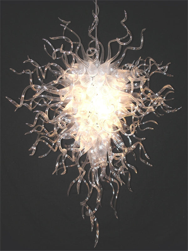 Clear Blown Glass Chandelier Lighting