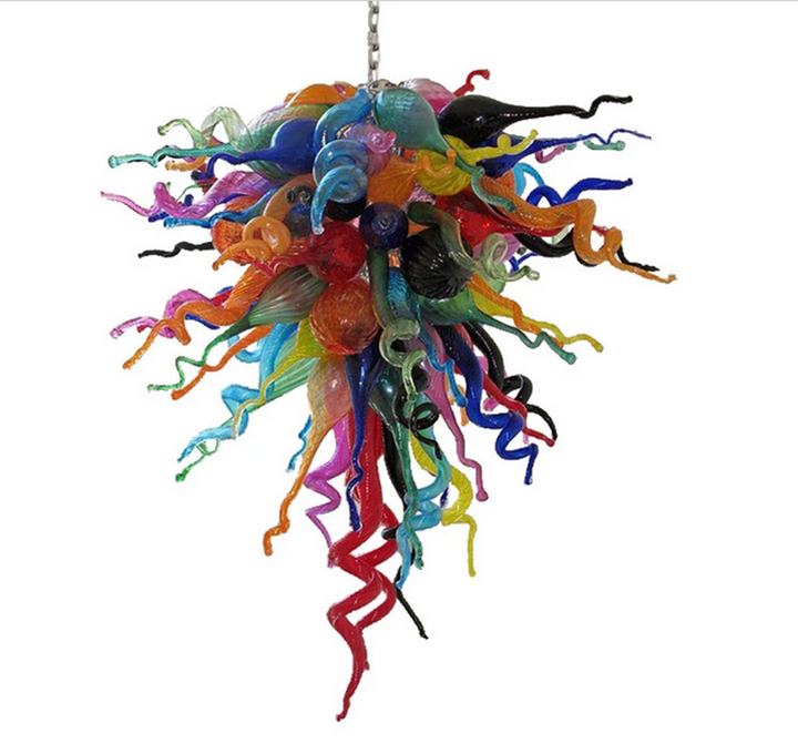 Living Room Colorful Blown Glass Chandelier