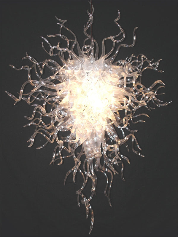 Modern Clear Chihuly Blown Glass Chandelier