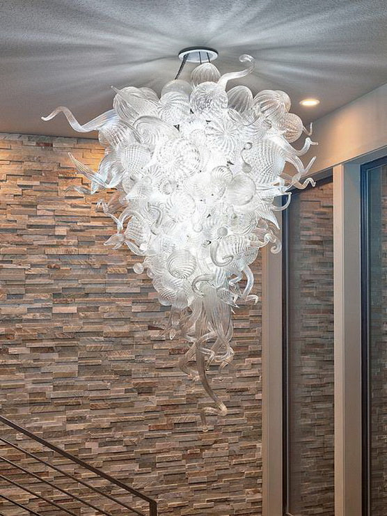 clear glass chandelier