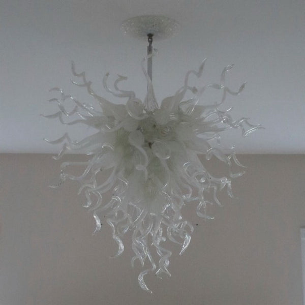 milk glass chandelier