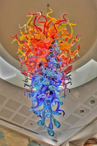 stained glass chandelier