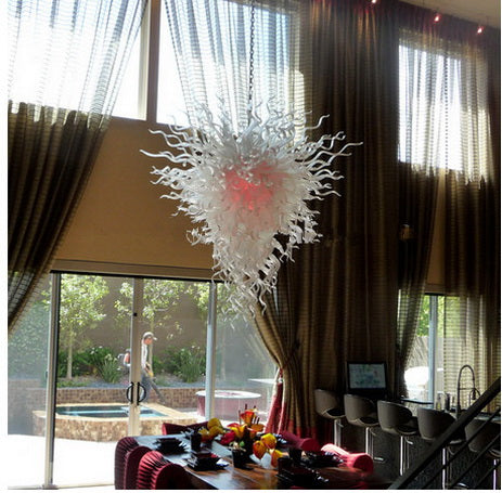 modern glass chandelier