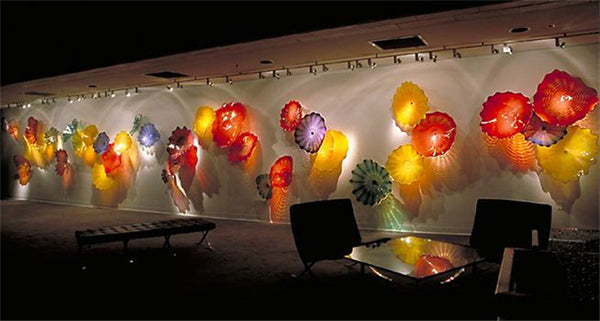 Luxury Murano Glass Wall Plate Hotel Decoration