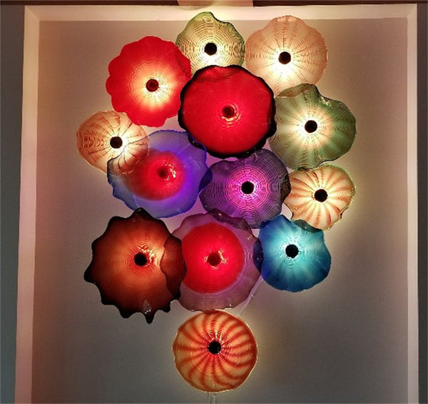 Modern Decorative Wall Plates Murano Glass Lamp