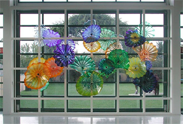 Window Murano Glass Plates for Home Decoration