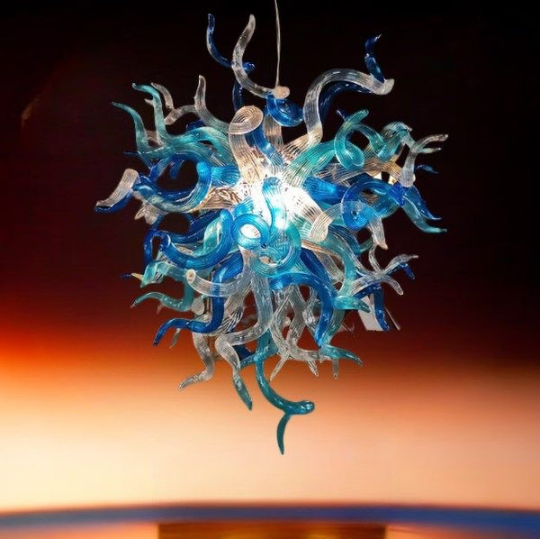 contemporary glass chandelier