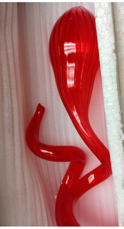 red glass pipes 