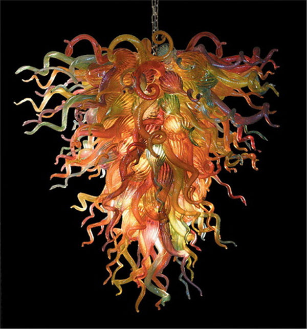 Multi Colored Murano Glass Chandelier Chihuly Style Lights