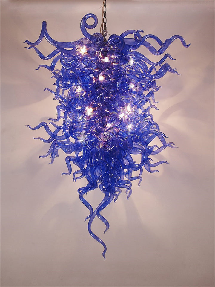 Special Design Blue Blown Glass Chandelier Lighting