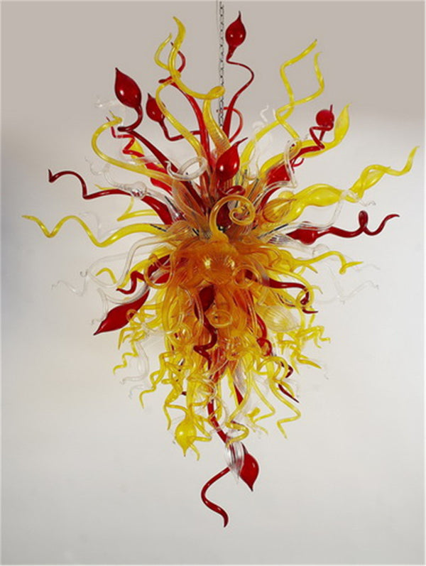 Holiday Decor Blown Glass Chandelier Murano Style Pendant Lights
