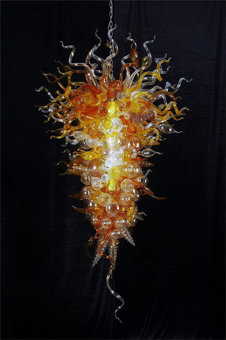 Elegant Art Blown Glass Chandelier 