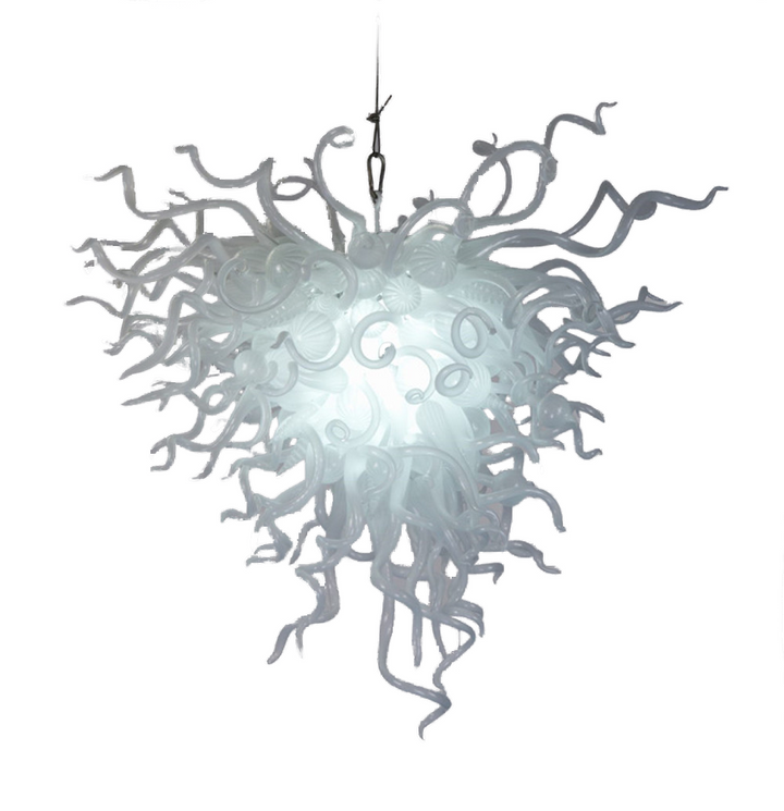 Blown Glass Chandelier with110V-240V LED Bulbs