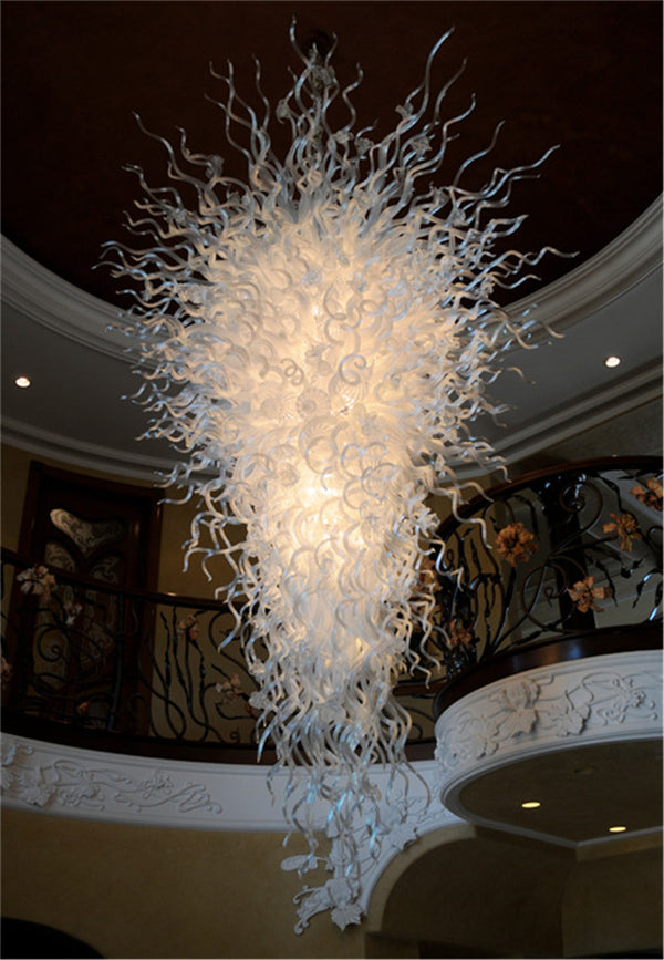 Hotel Lobby Big Blown Glass Chandelier