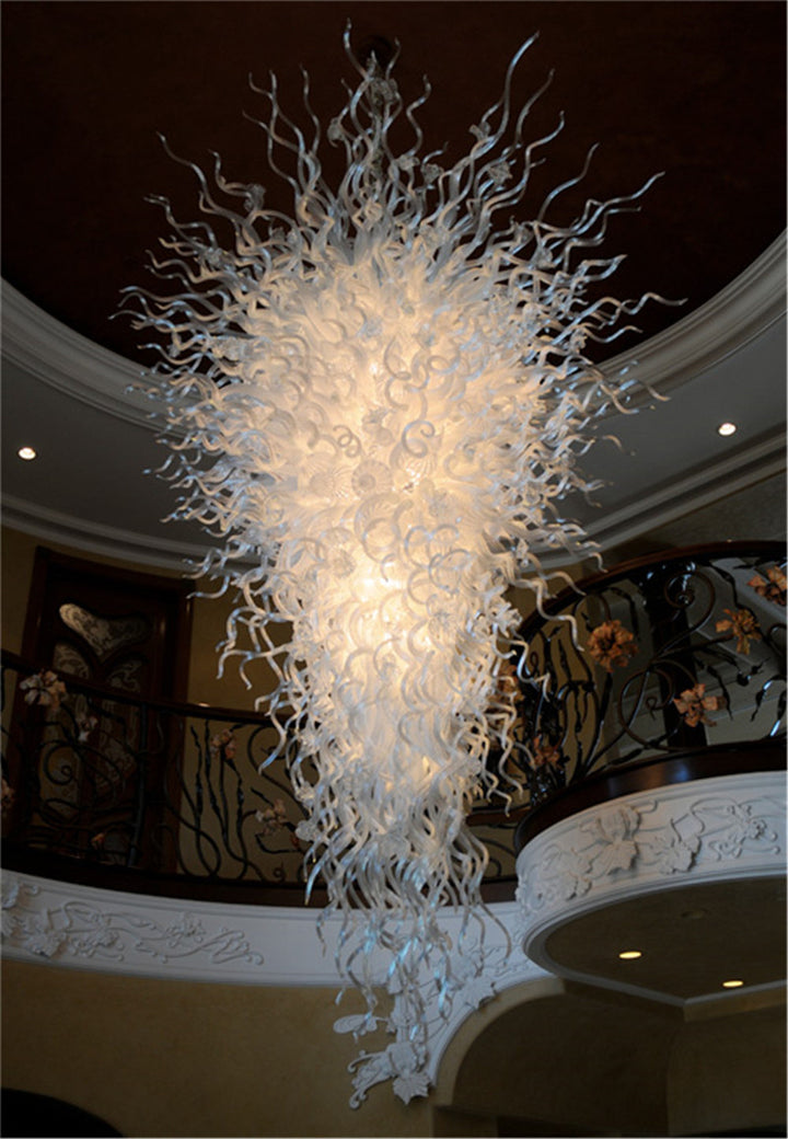 Hotel Lobby Big Blown Glass Chandelier