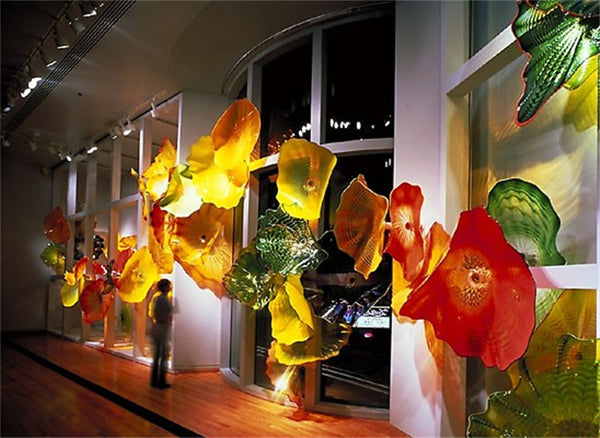 Hot Sale Modern Murano Glass Plates for Hotel Lobby