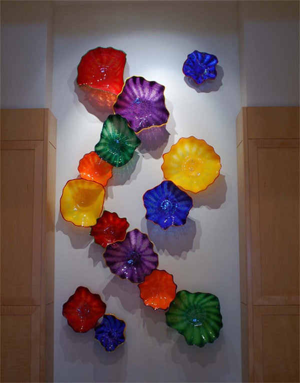 Multi Colored Murano Glass Wall Art for Living Room