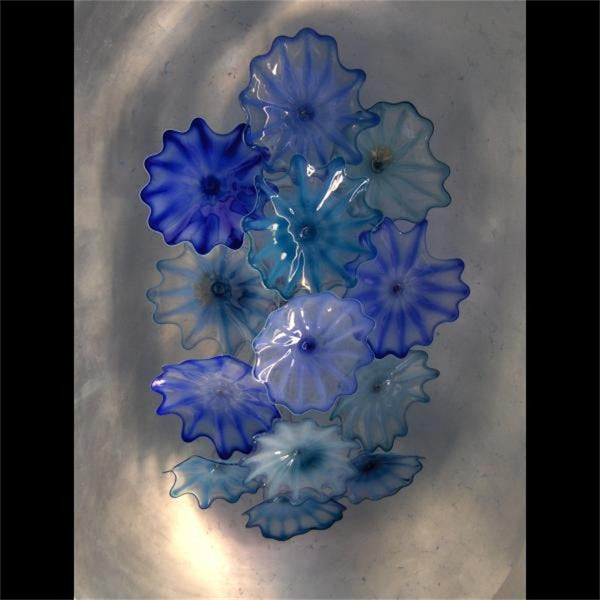 Flower Plate Murano Glass Wall Art House Decoration